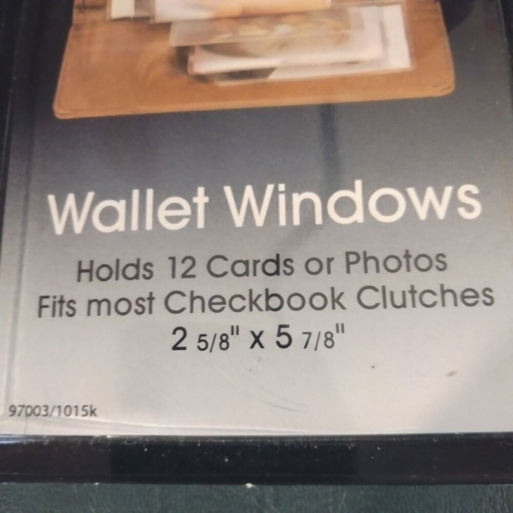 Puritan Wallet Windows Checkbook Clutch Holder For 12 Cards Photos - Picture 2 of 5